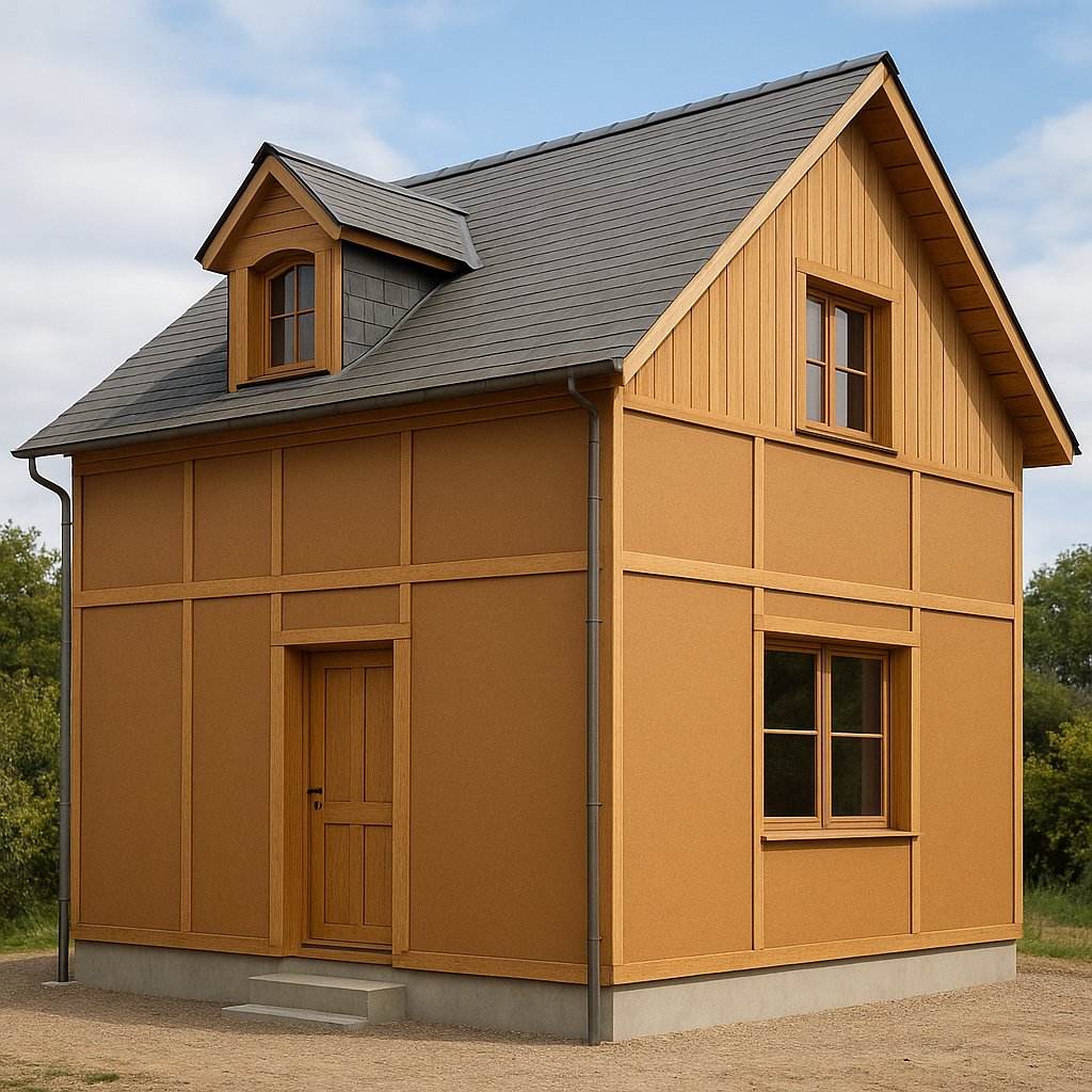 Maison en carton Maison marron en carton